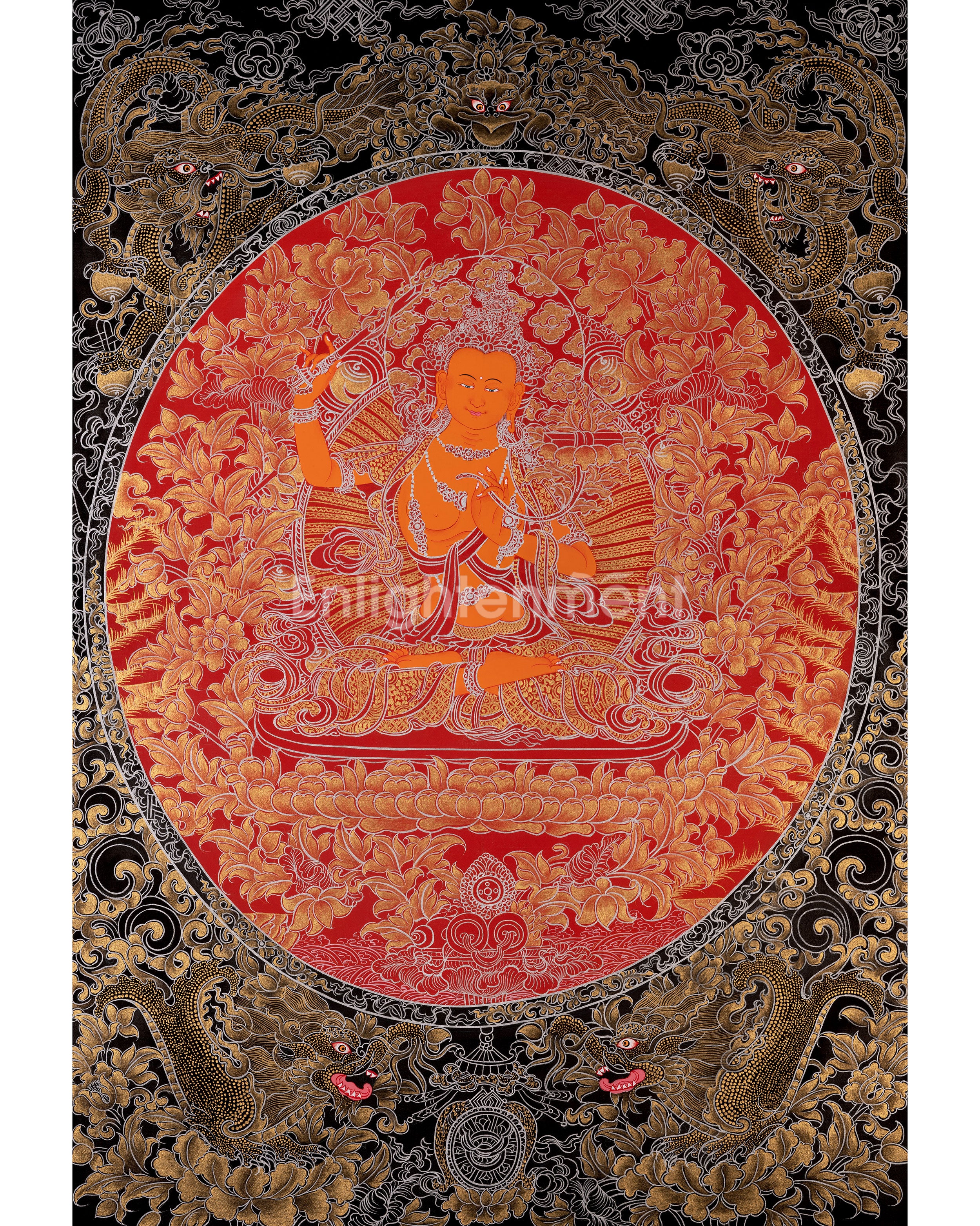 Manjushree Thangka Painting