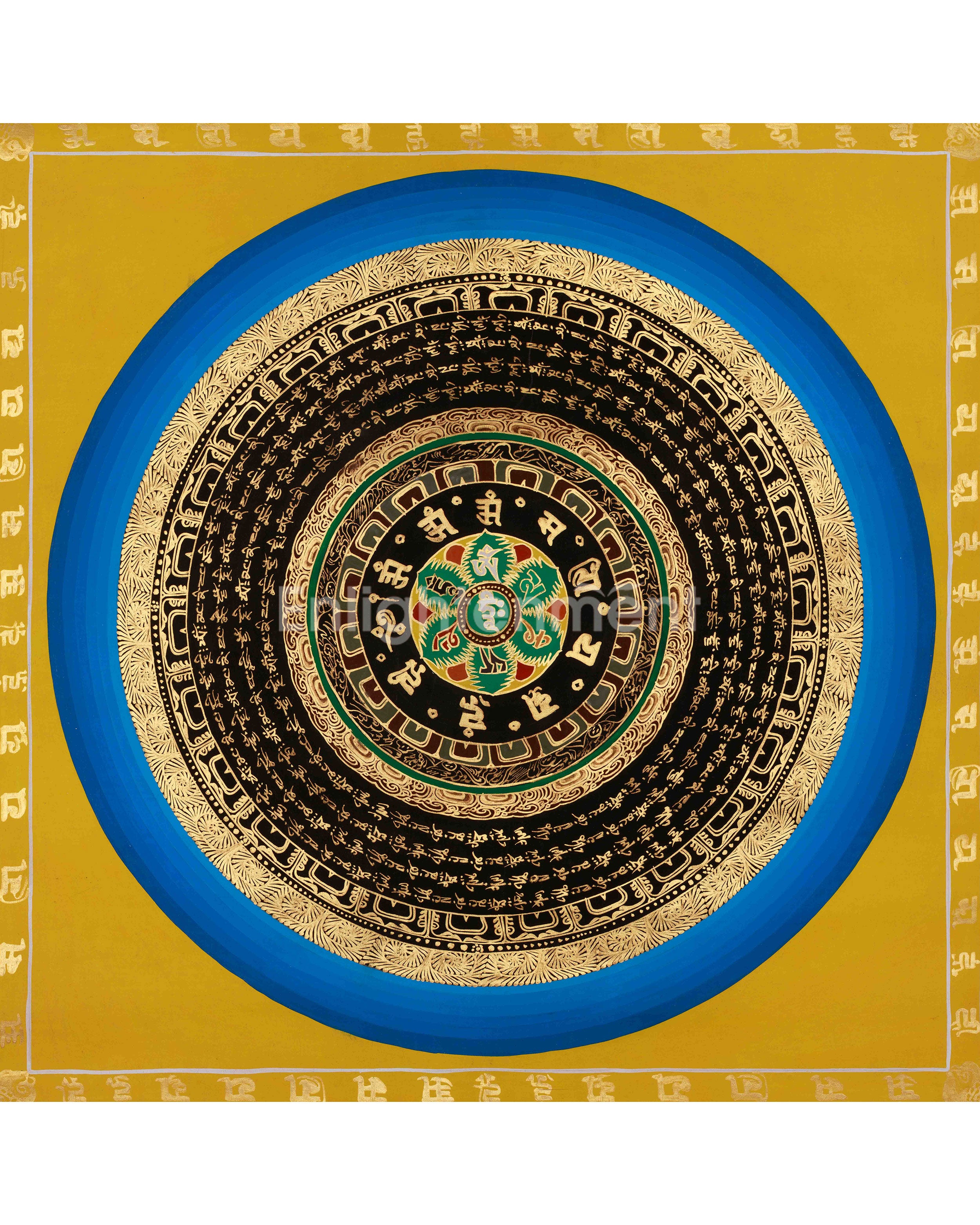 Sacred Mantra Mandala Art
