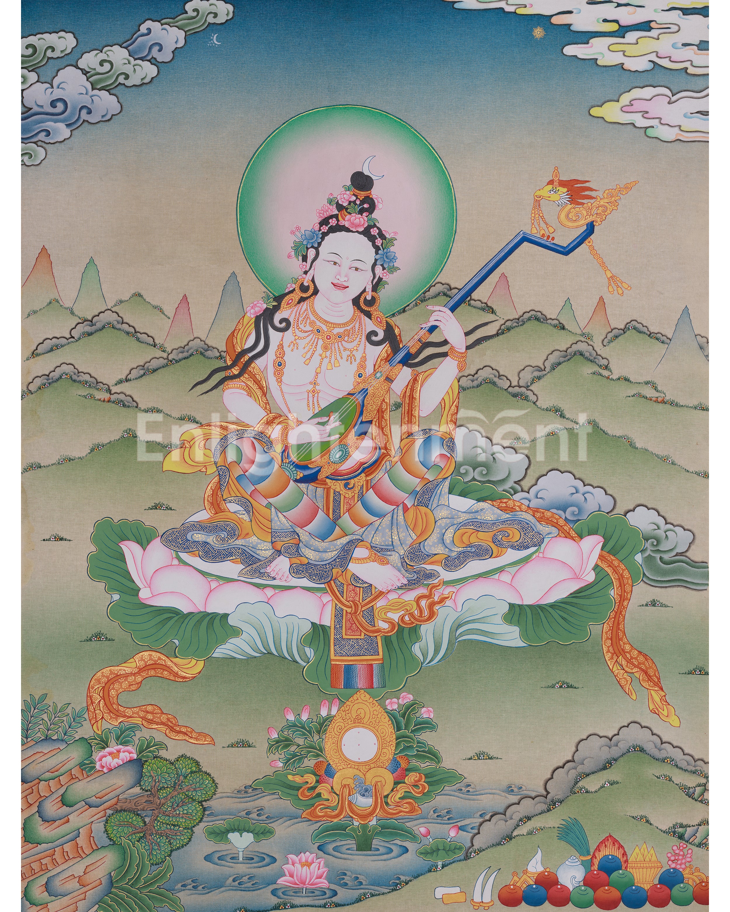 Sacred Saraswati Artwork 