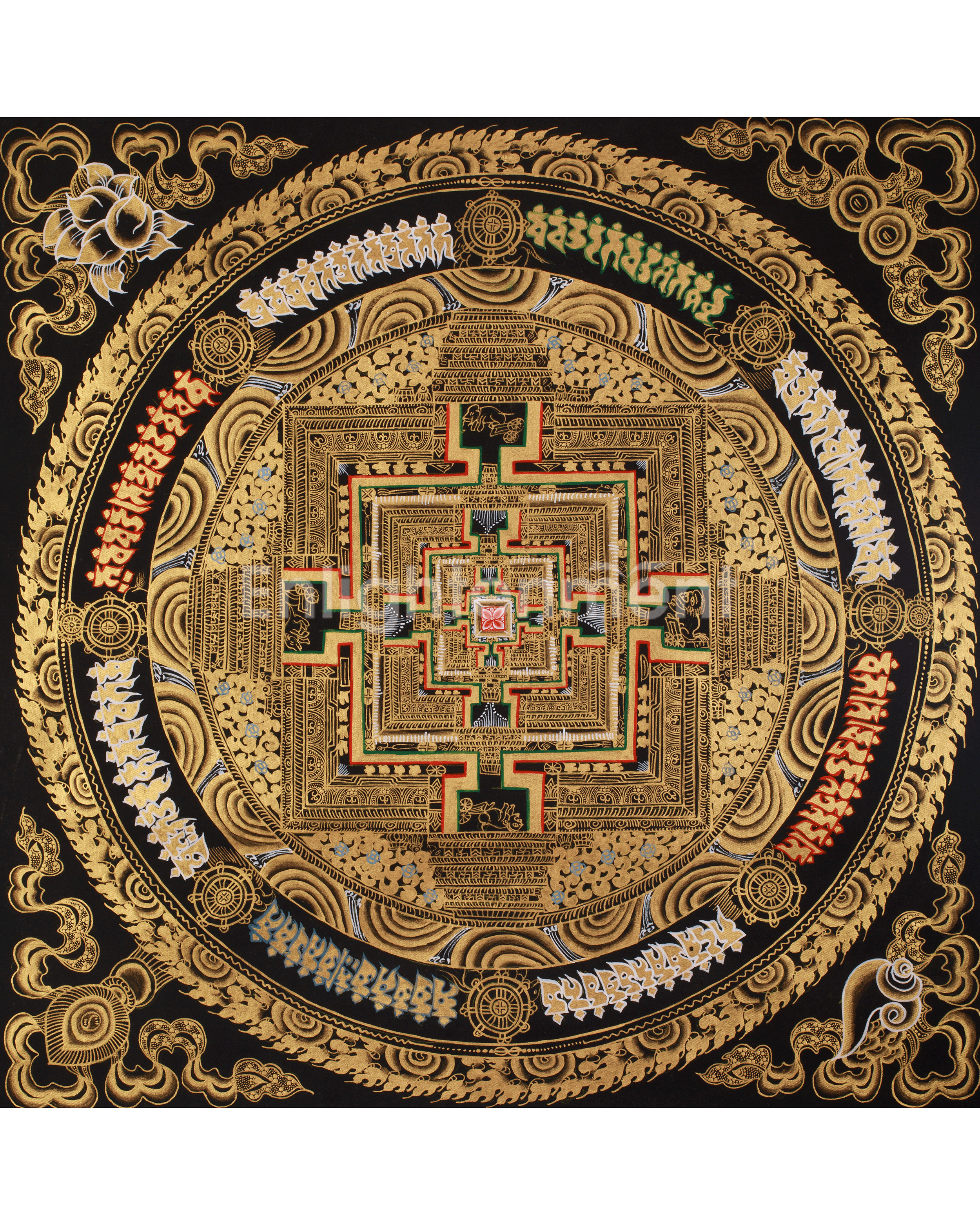 Sacred Thangka of Kalachakra Mandala