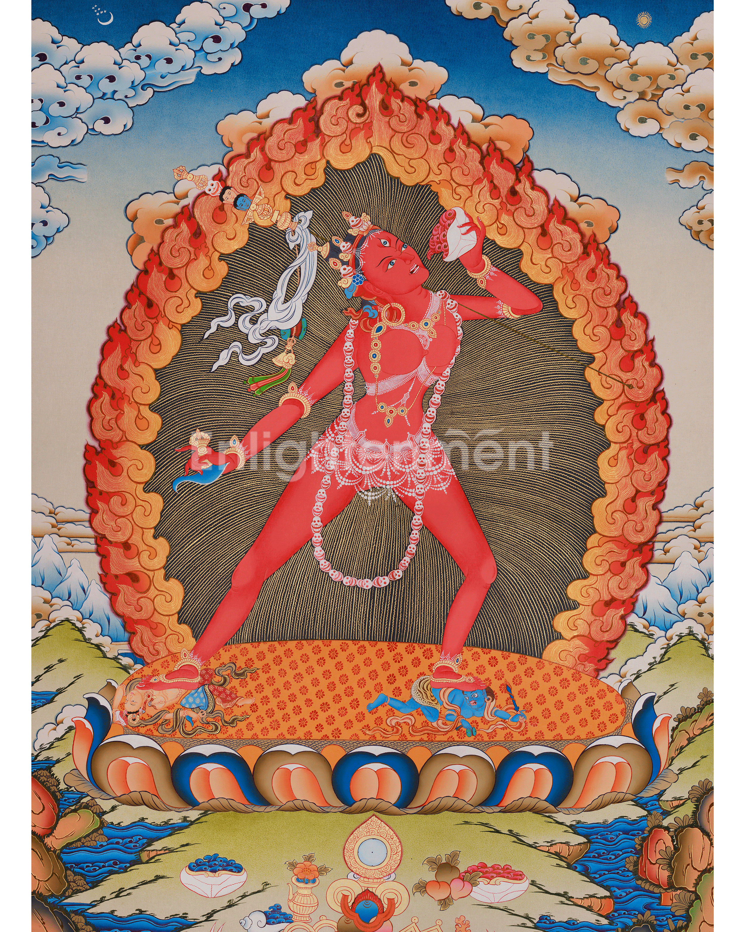 Sacred Vajrayogini Thangka