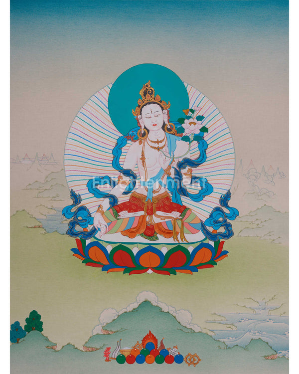 Sacred White Tara Art