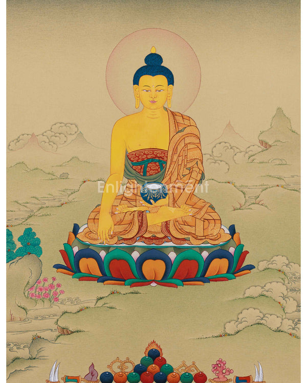 Sage of the Shakya Clan, Shakyamuni Buddha Thangka