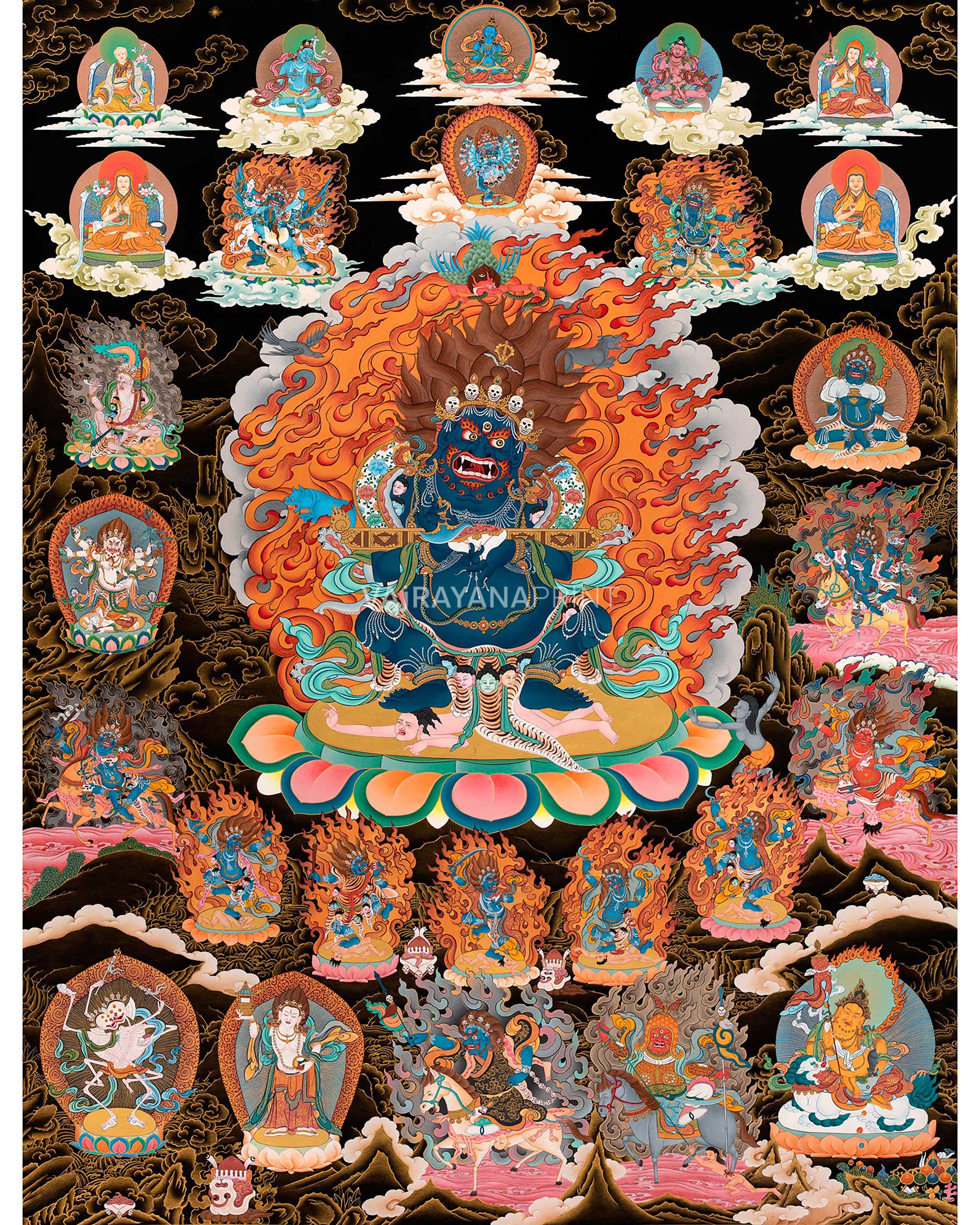 Sakya Mahakala thangka