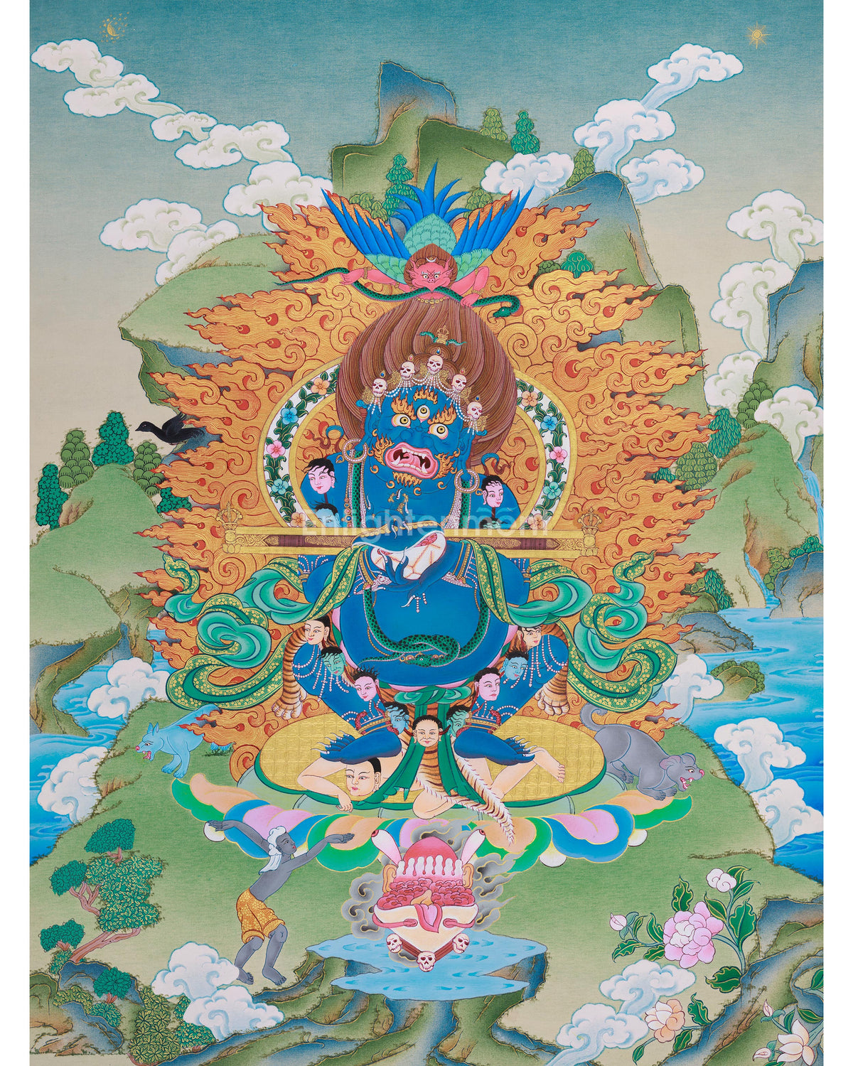 Sakya Mahakala Buddhist Art 