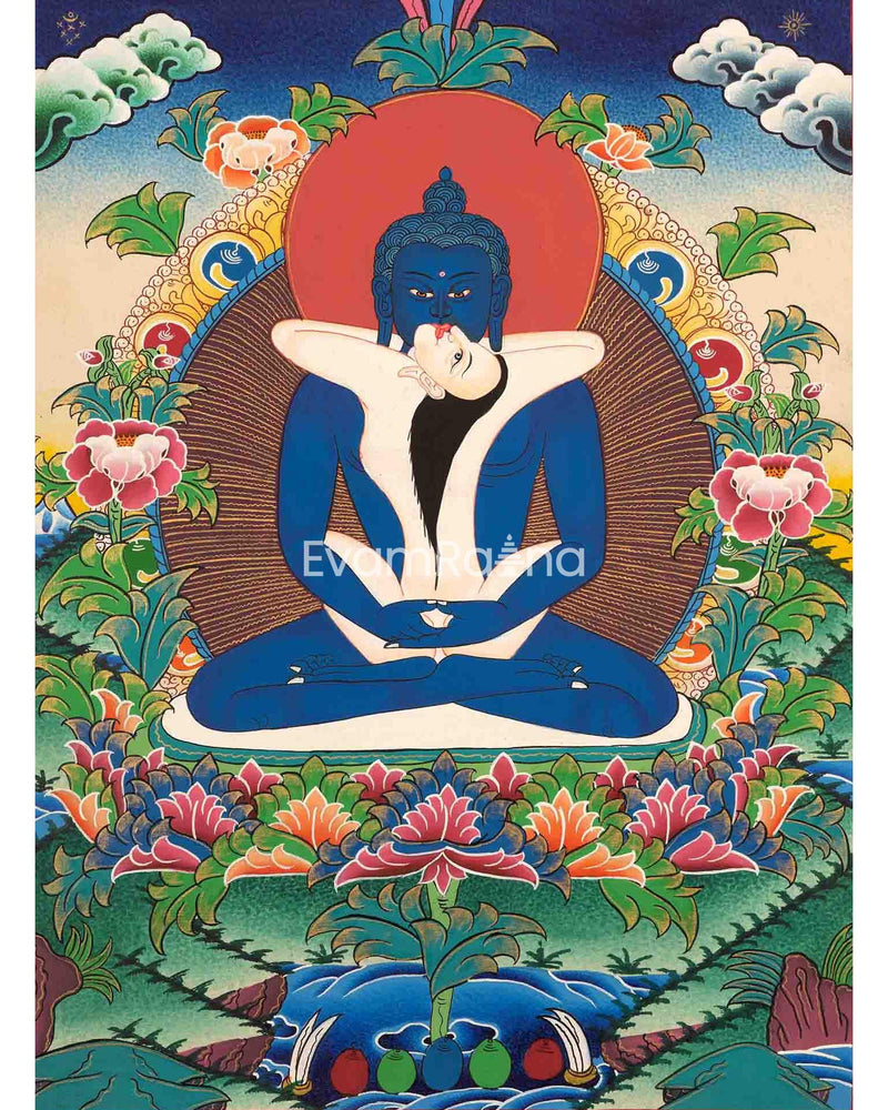 Samantabhadra Yab Yum Buddha Thangka