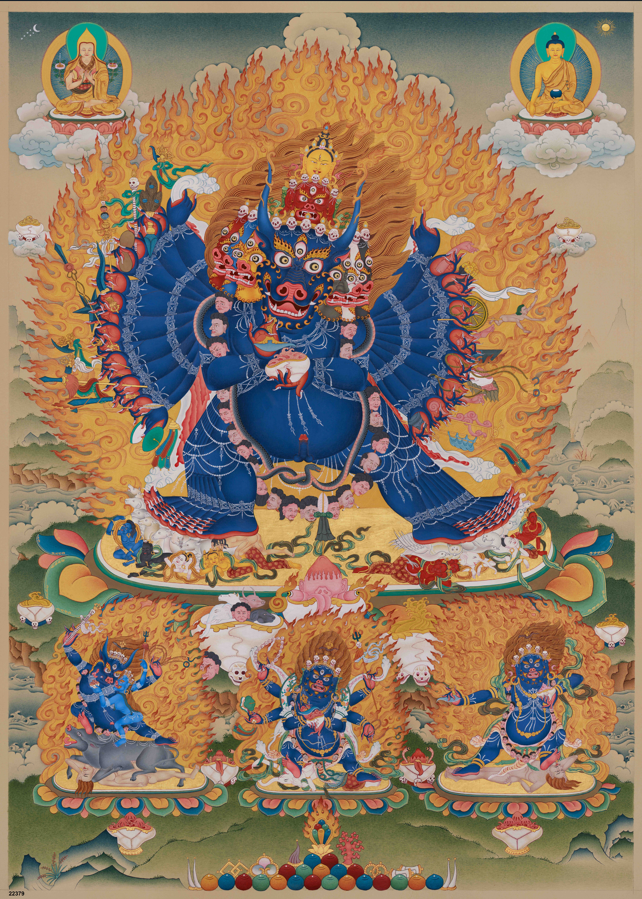 Exclusive Yamantaka Thangka Print | With Brocade | For Ryan