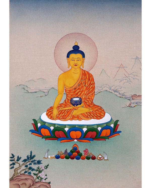 Buddha Thangka Painting | Himalayan Shakyamuni Painting