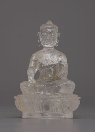 Crystal Buddha Shakyamuni Statue