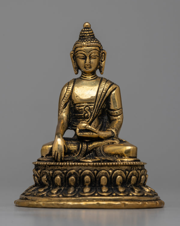 Shakyamuni Buddha Brass Statue