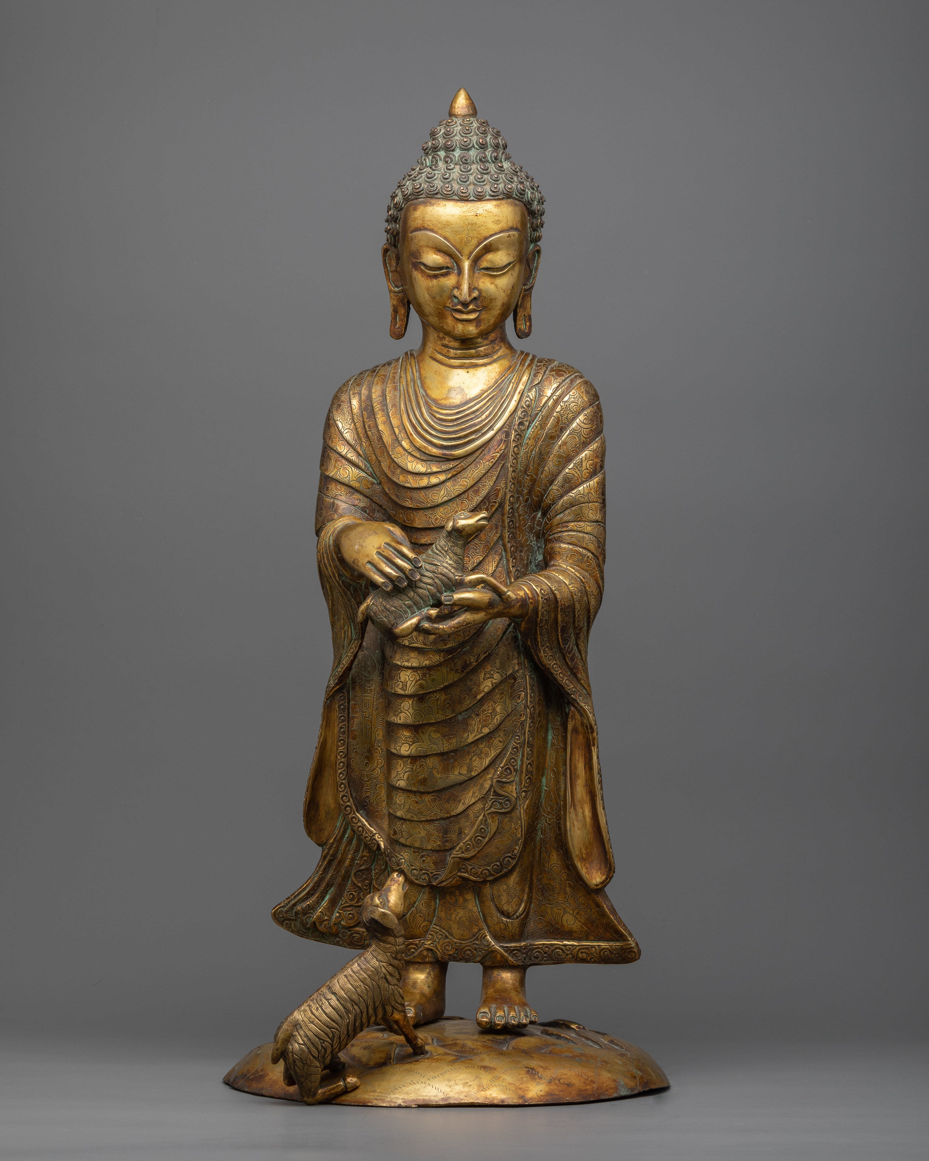 Standing Buddha Shakyamuni Statue