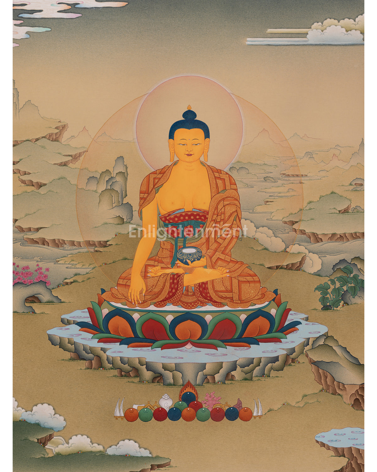Shakyamuni Buddha Buddhist Thangka