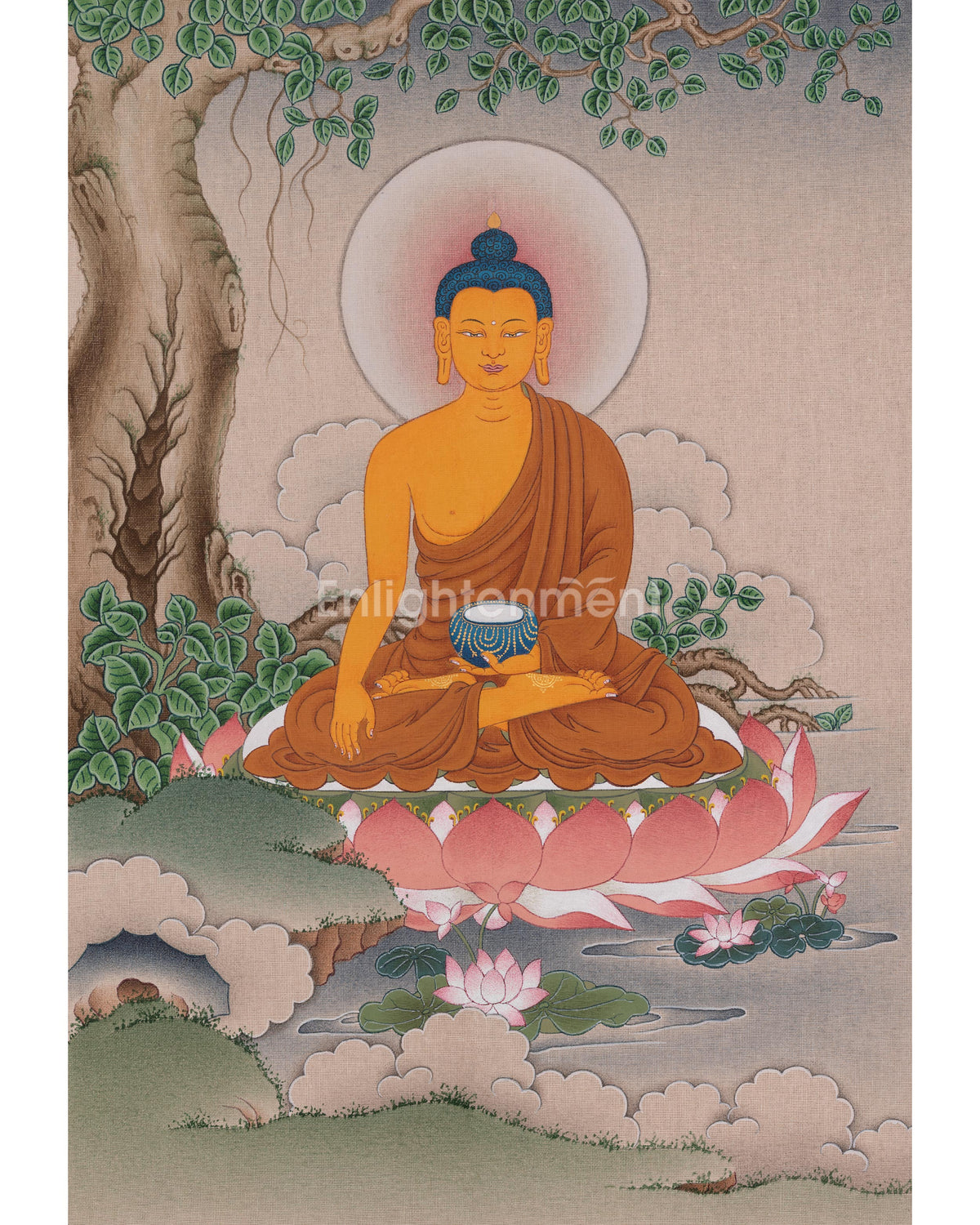 Shakyamuni Buddha Hand-painted Art