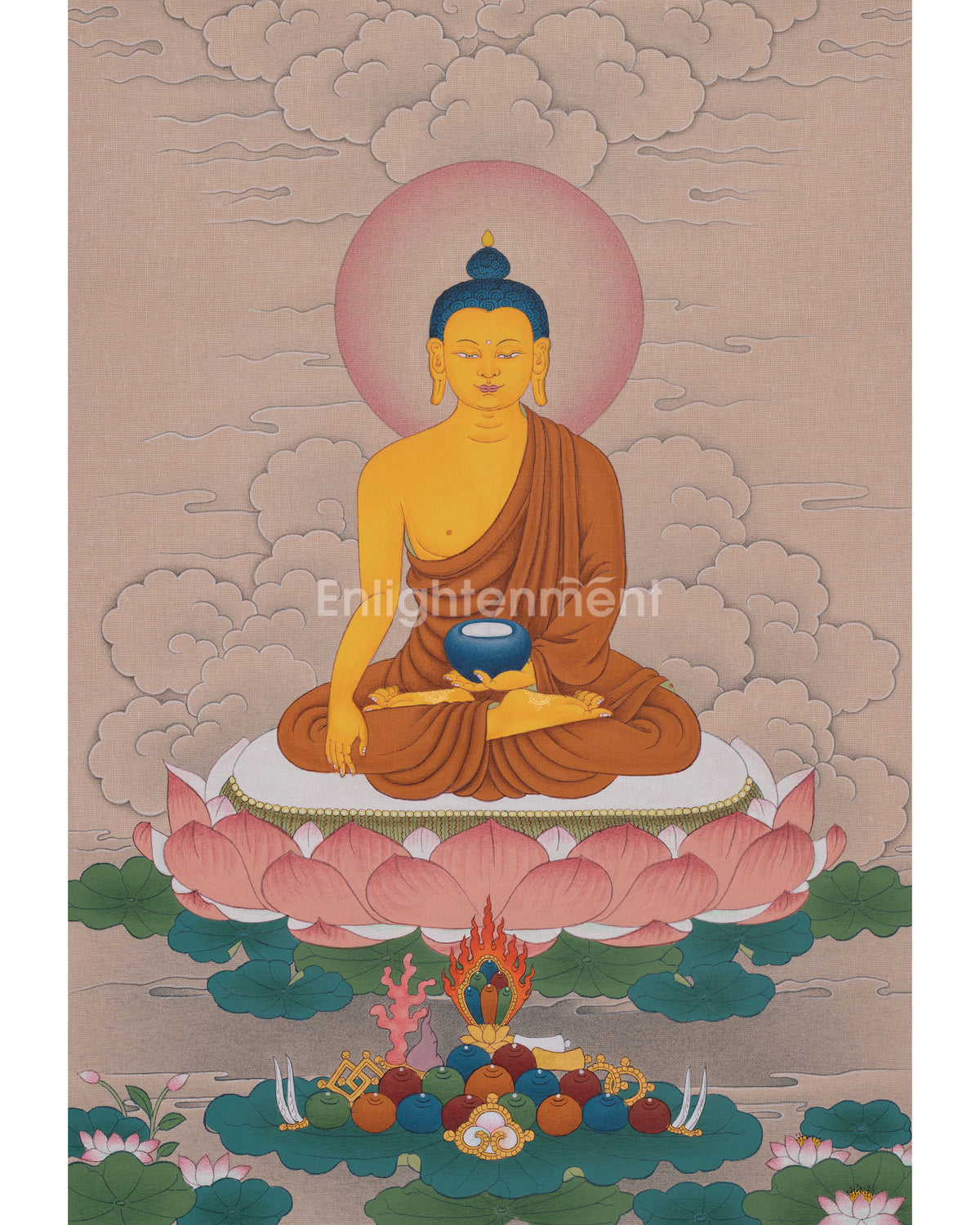 Shakyamuni Buddha Himalayan Thangka 