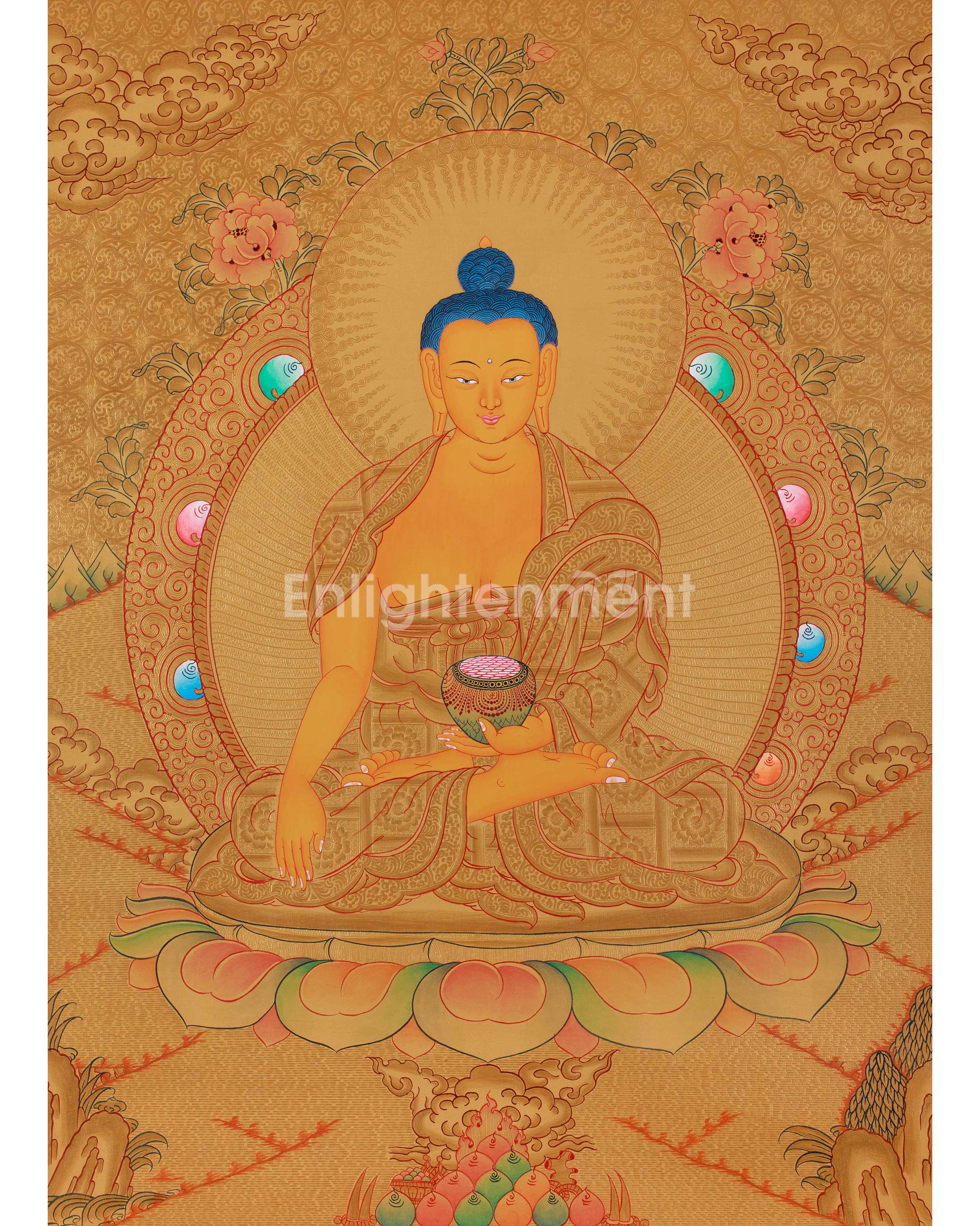 Shakyamuni Buddha Thangka Painting 