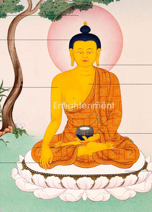 Hand Painted Shakyamuni Buddha Thangka | The Canvas Of Enlightenment | Meditative Masterpiece