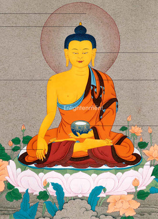 The Buddha's Legacy in Thangka Art | Historical Buddha Shakyamuni | Sacred Meditative Art