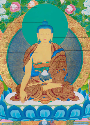 Gautam Buddh Thangka | Traditional Tibetan Buddhist Painting