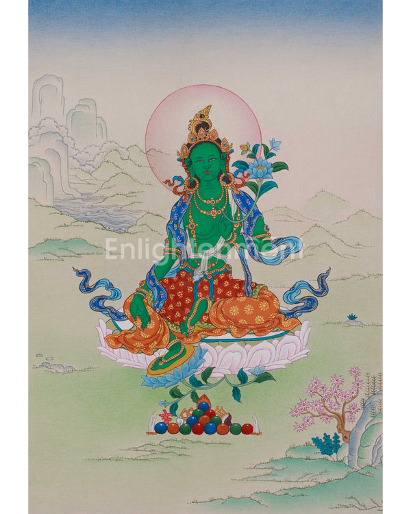 Shayma Tara Tibetan Thangka