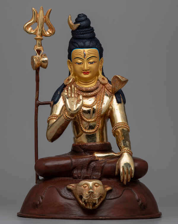 Copper Shiva Statue