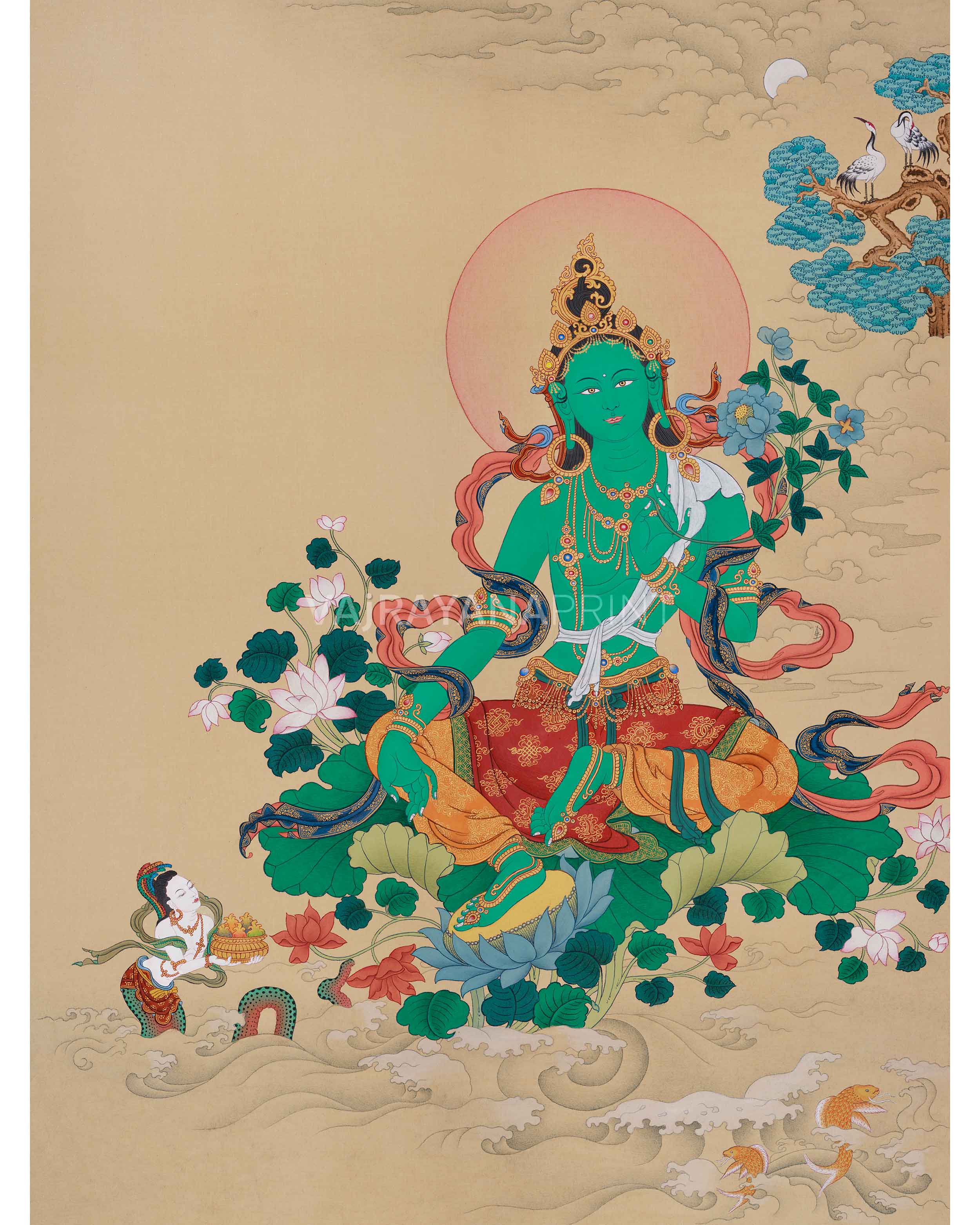 Shyama Tara Thangka Print