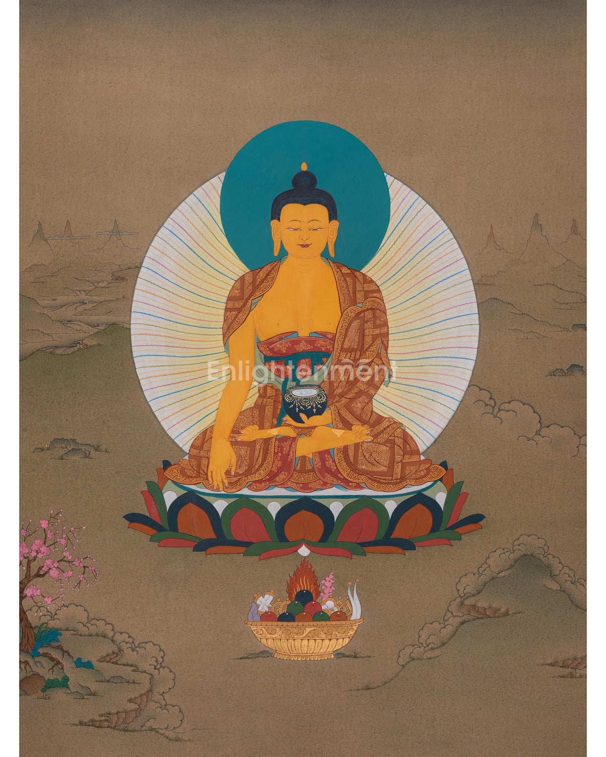 Siddhartha Gautama Meditation Art 