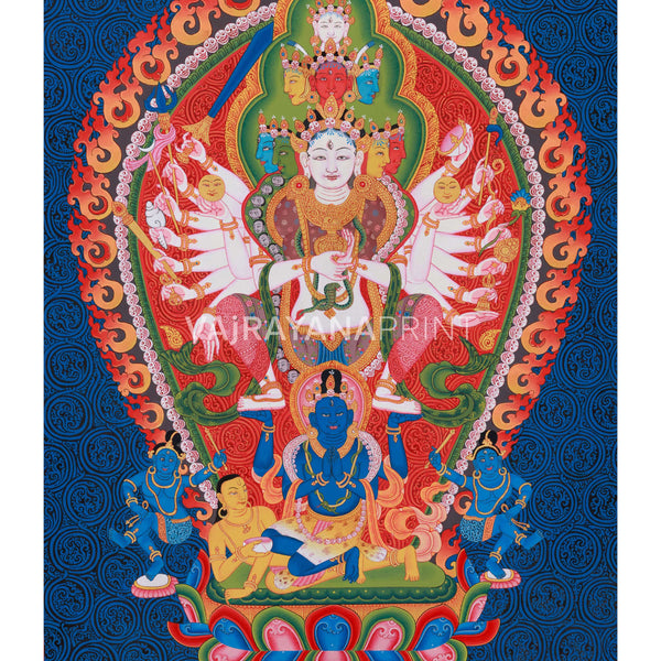 曼*華様 DeliciousTaylormade限定GodDixxVintage Goddess SiddhiLakshmi Canvas Print | Traditional Digital Print