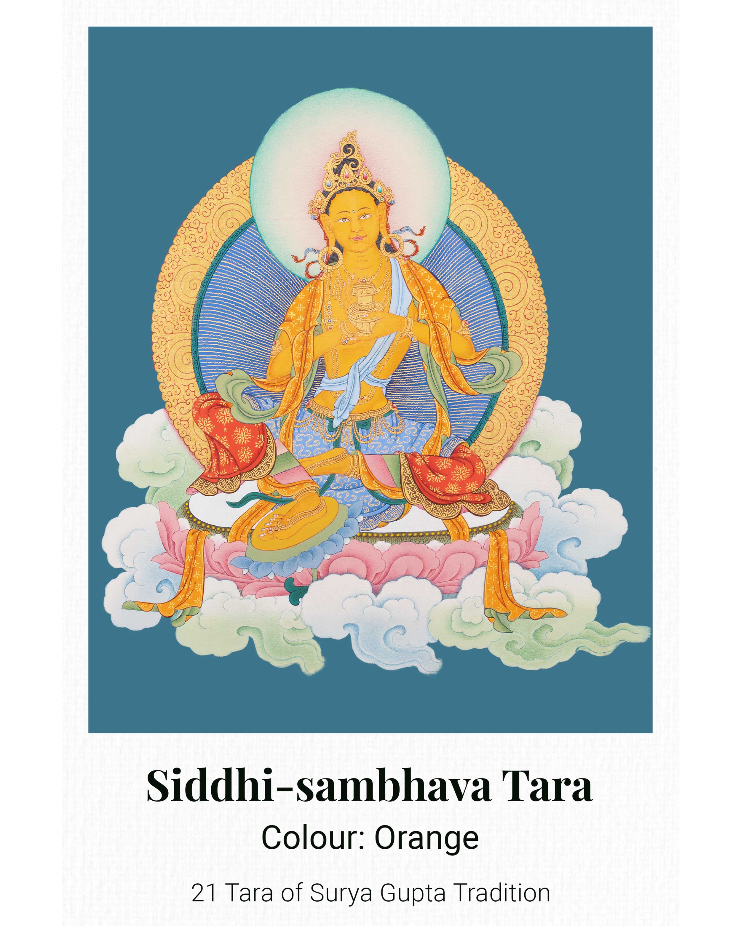 21 Tara Canvas Print | Spiritual Artwork of the 21 Transformative Forms of Goddess Tara