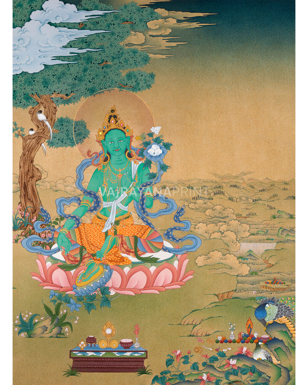 Green Tara Devotional Print