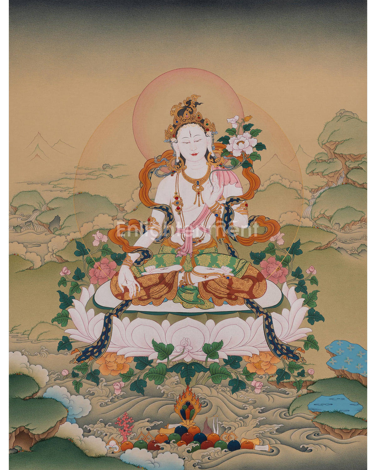 Sita Tara Goddess Thangka