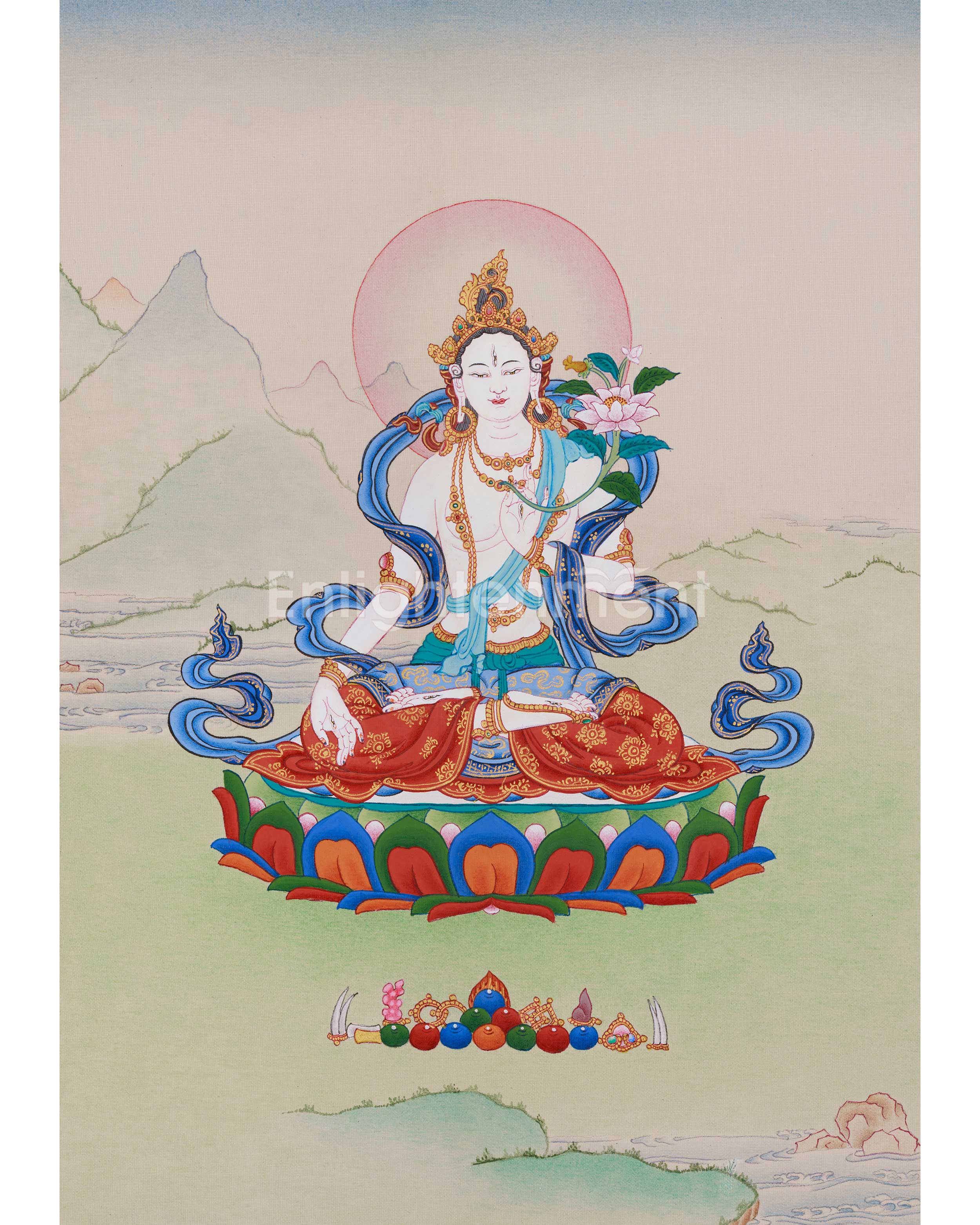 Sita Tara Tibetan Deity Thangka