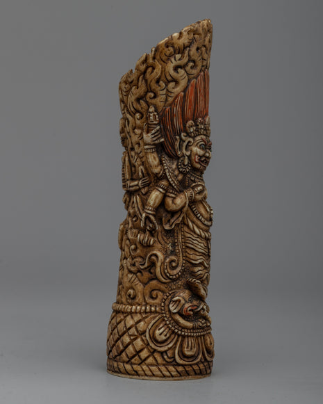 Mahakala Stamp Seal | Symbol of Wrathful Protection and Spiritual Authority