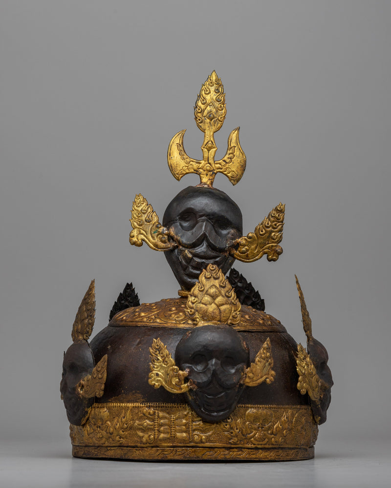 Tibetan Crown in Iron