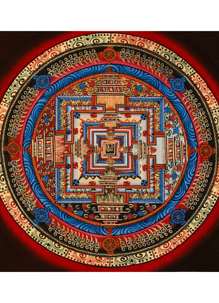 Small Kalachakra Mandala Thangka 