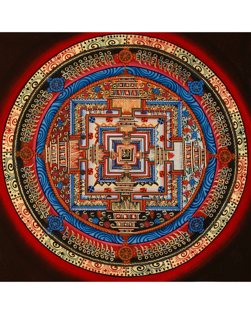 Small Kalachakra Mandala Thangka 