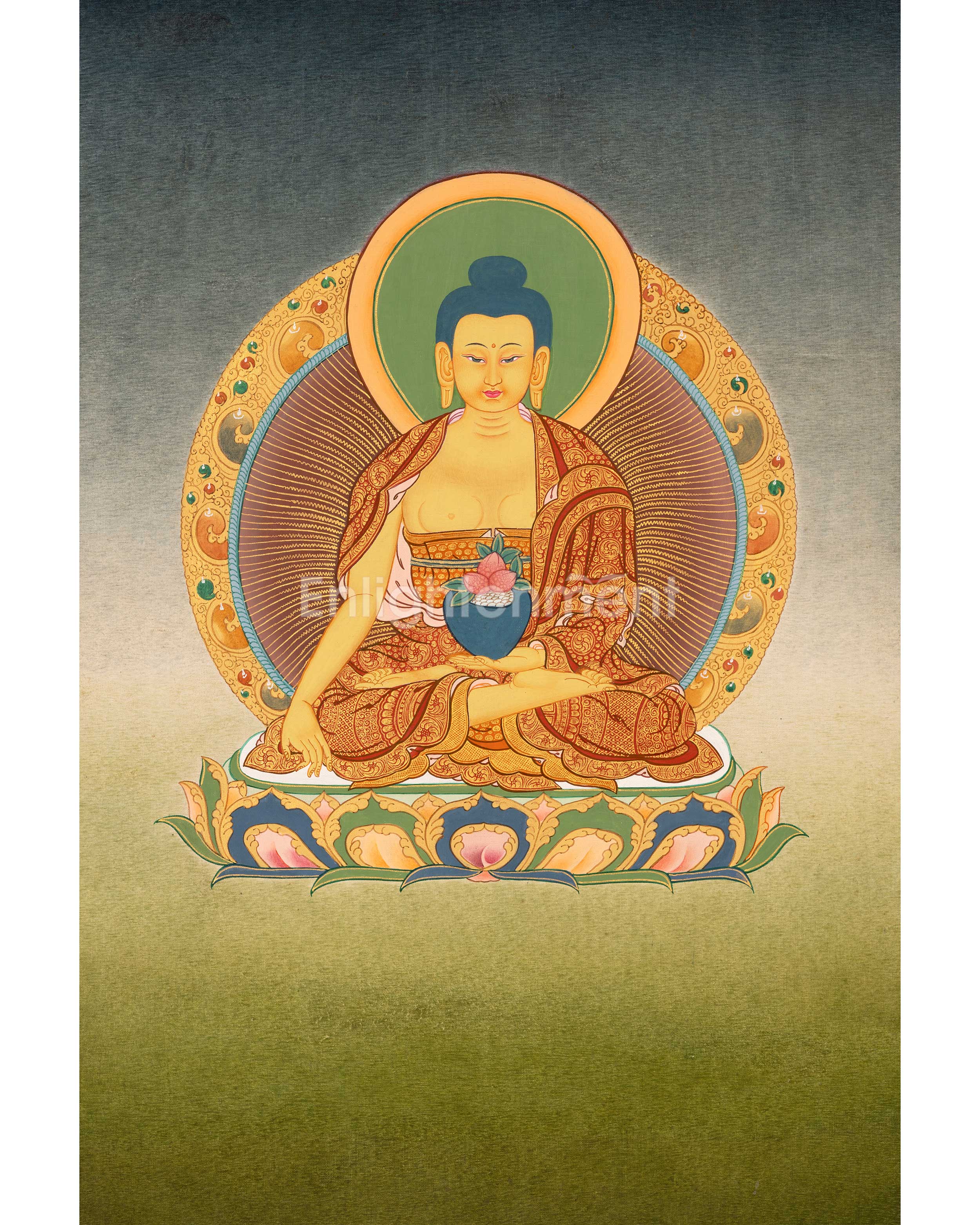 Small Size Shakyamuni Buddha Thangka 