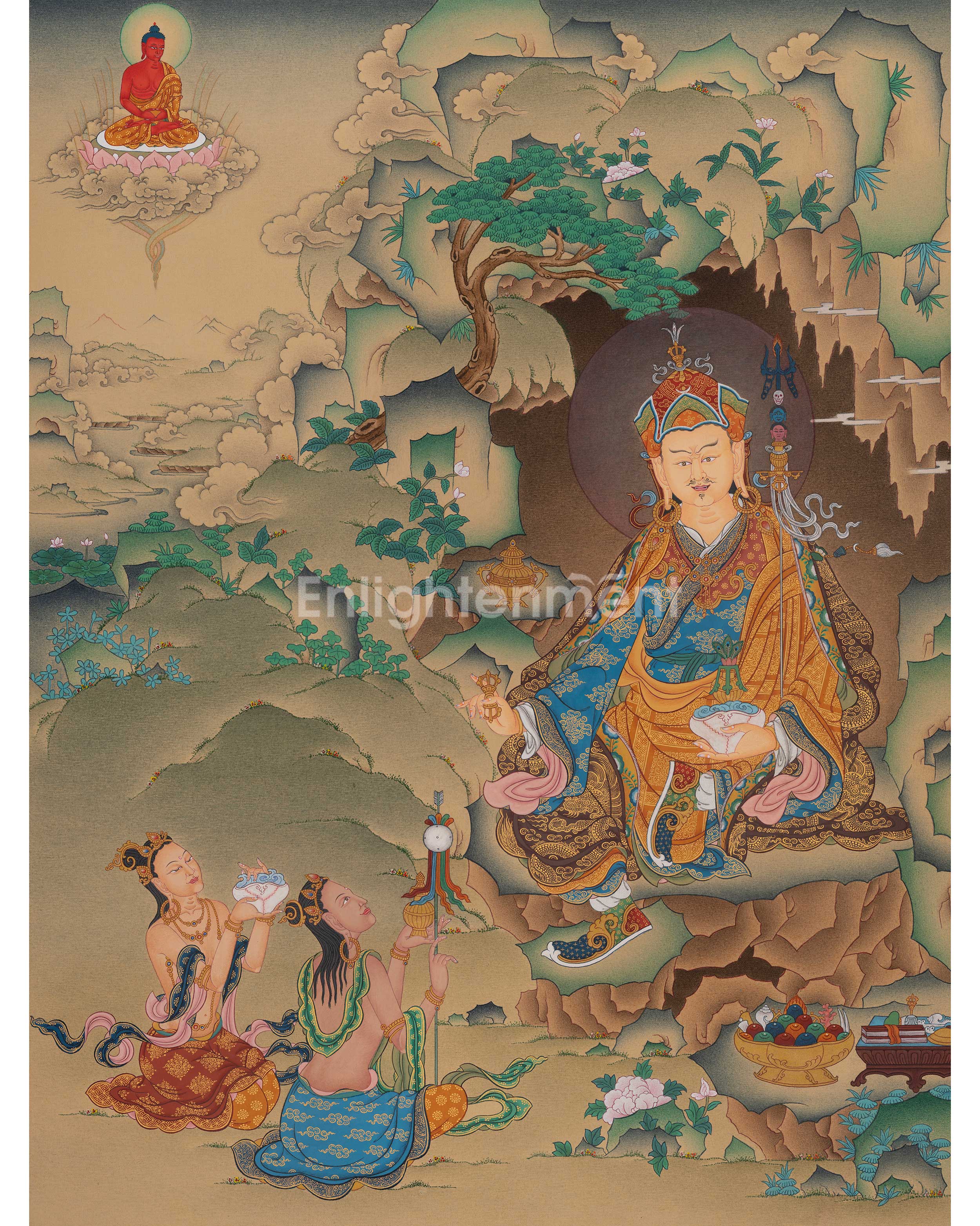 Spiritual Guru Rinpoche Thangka