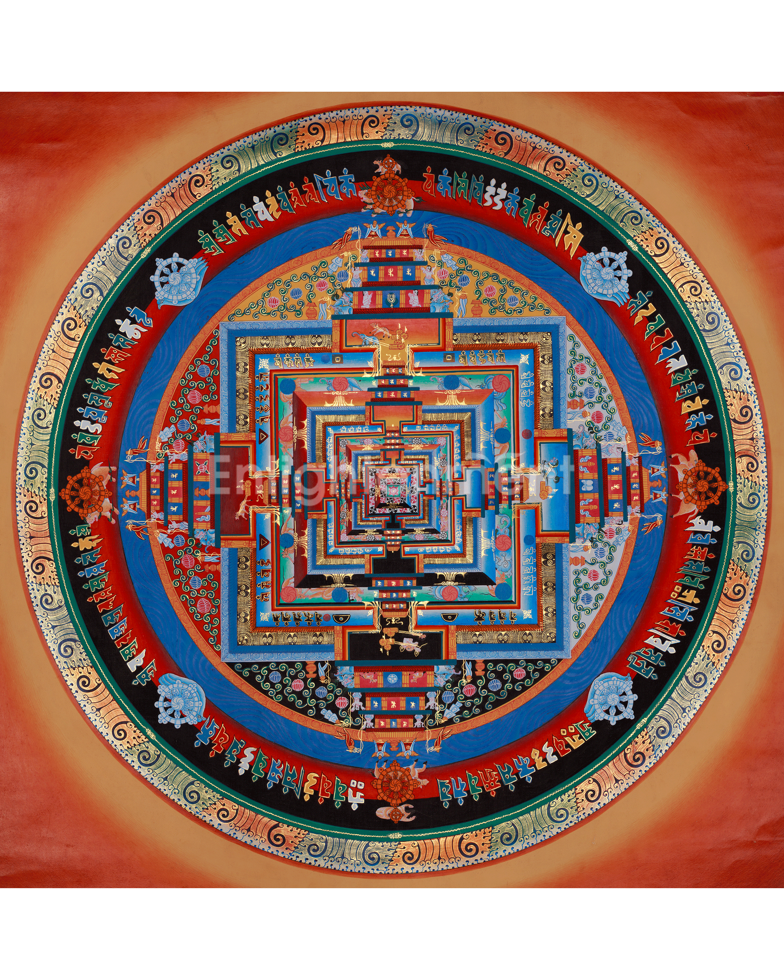 Spiritual Kalachakra Mandala Thangka