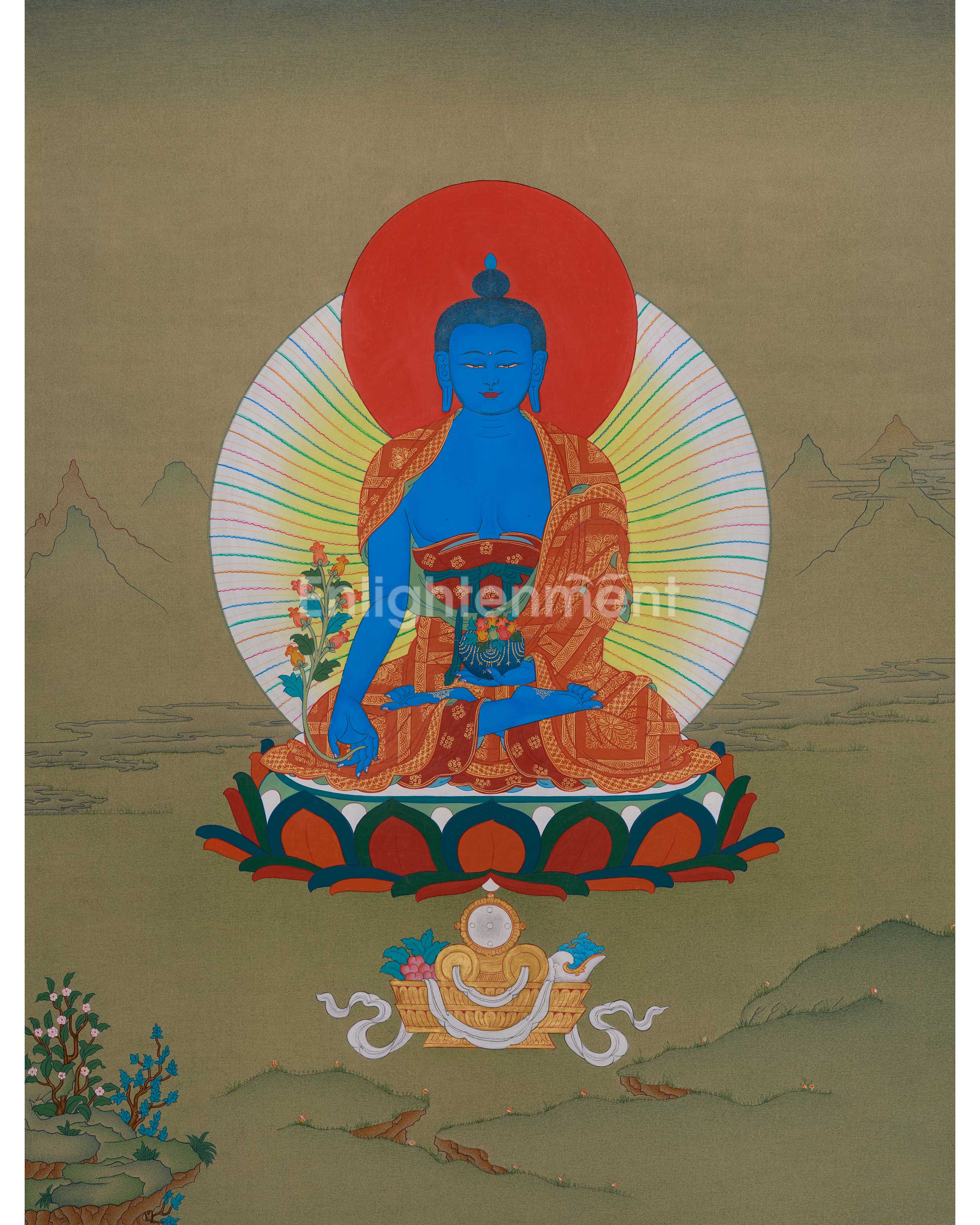 Spiritual Medicine Buddha Thangka