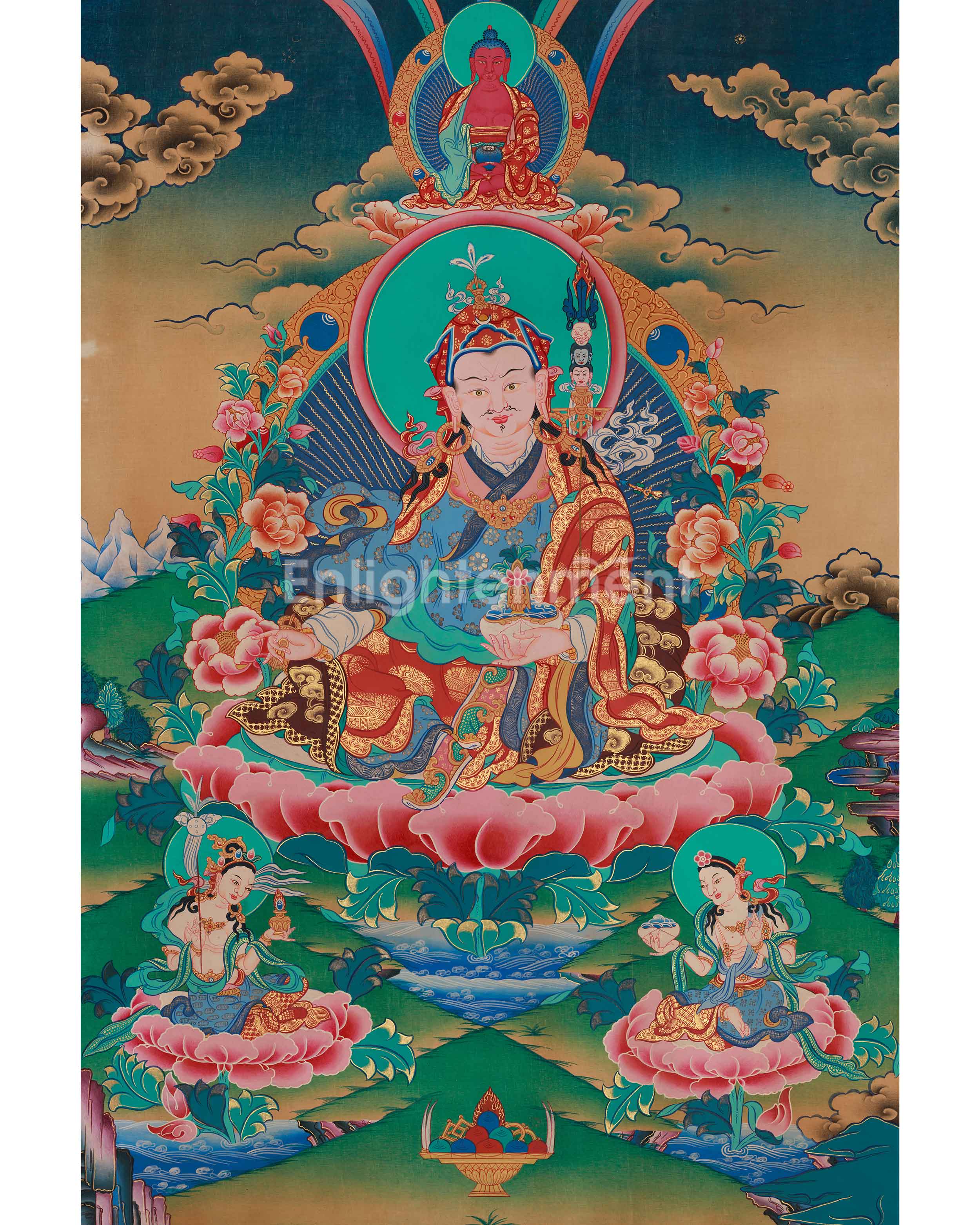 Spiritual Thangka Of Guru Rinpoche
