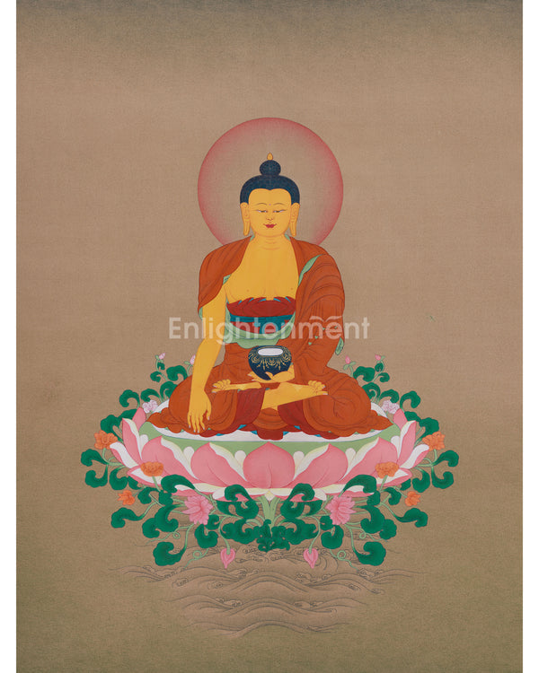 Spiritual Thangka Of Shakyamuni Buddha