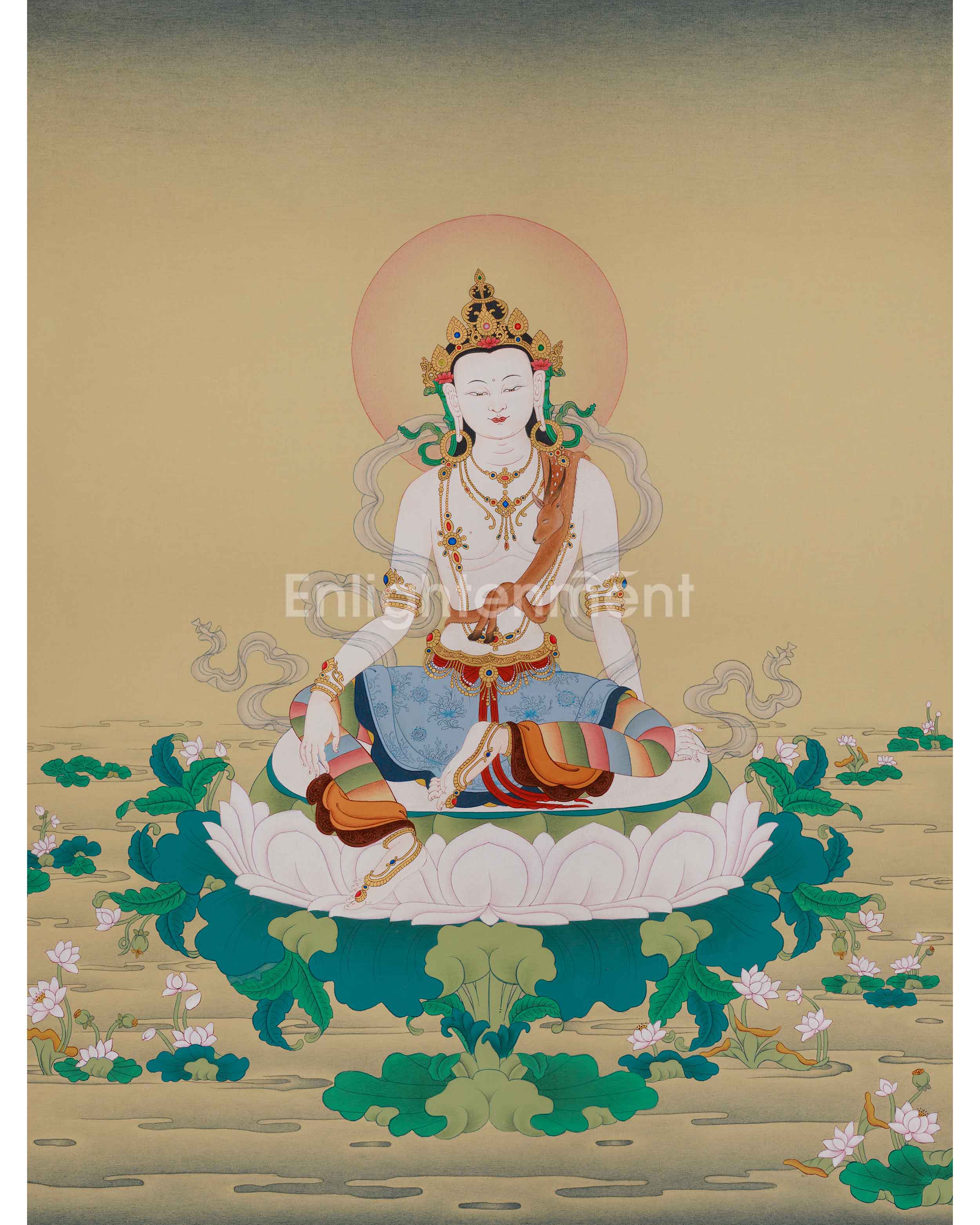 Spiritual Thangka of Chenrezig |