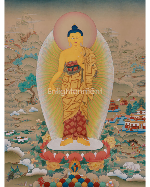 Standing Buddha Shakyamuni Thangka