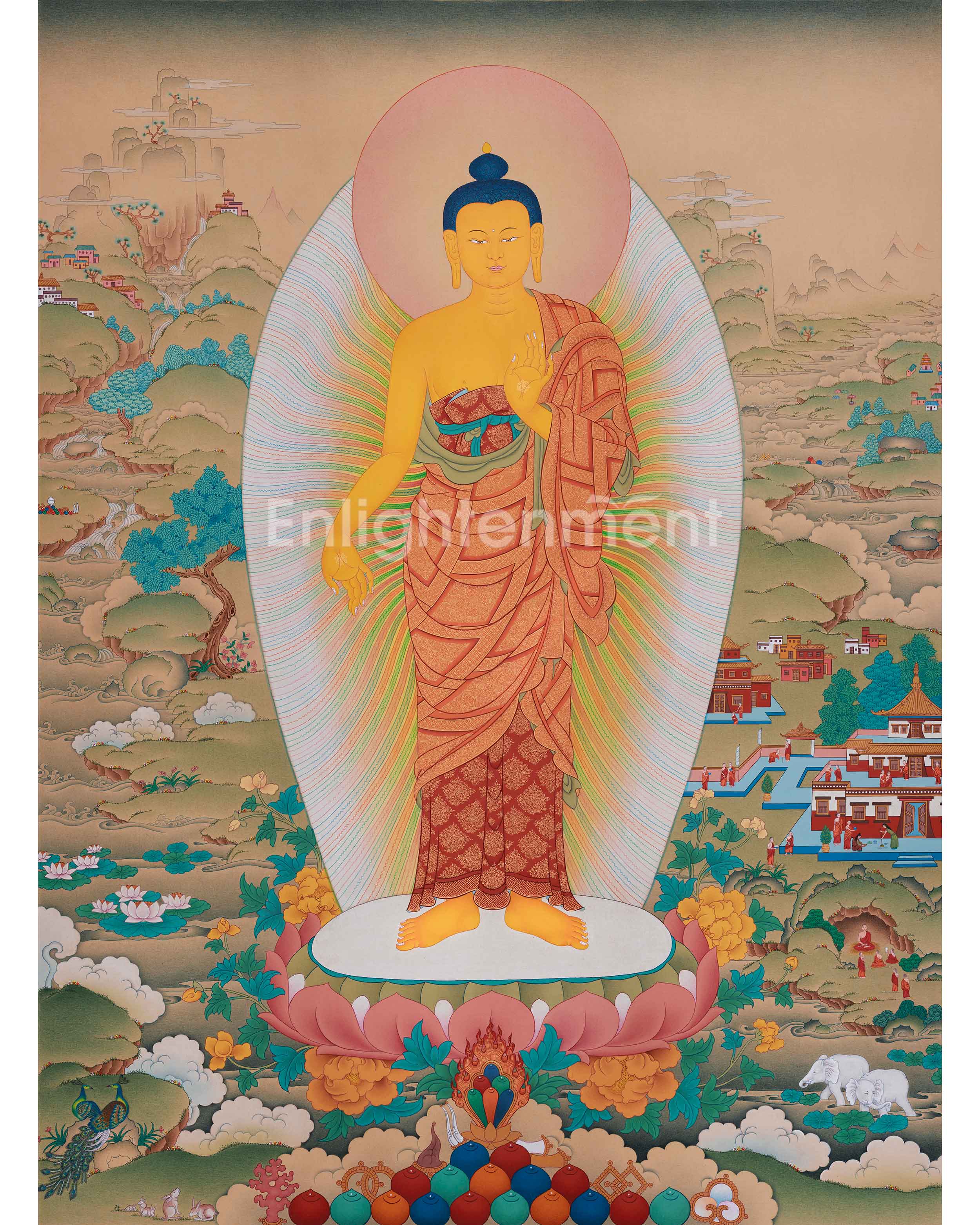 Standing Siddhartha Gautama Thangka