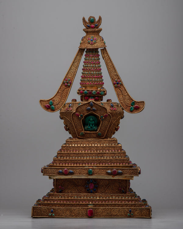 Handcrafted Copper Stupa