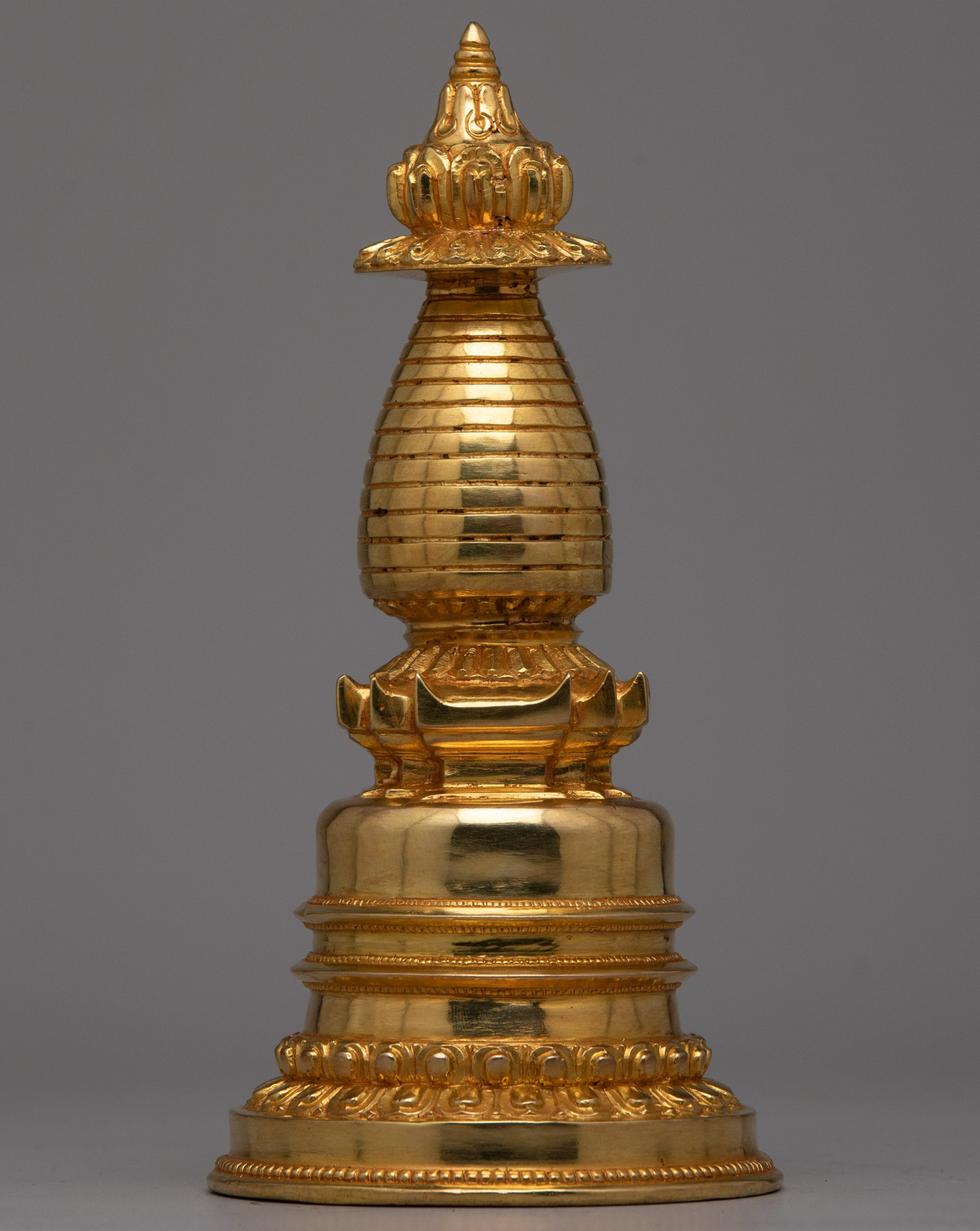 Copper Gold Plated Stupa