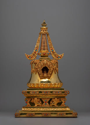 Nirvana Stupa Statue | Beautifully Crafted to Represent the Ultimate State of Enlightenment