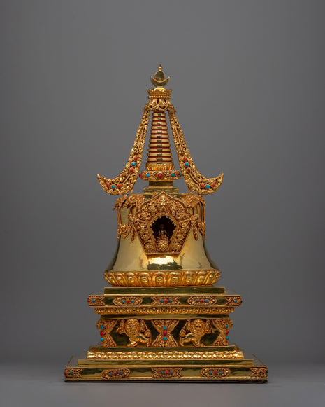 Nirvana Stupa Statue | Beautifully Crafted to Represent the Ultimate State of Enlightenment