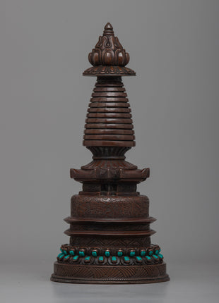Home Decor Copper Stupa
