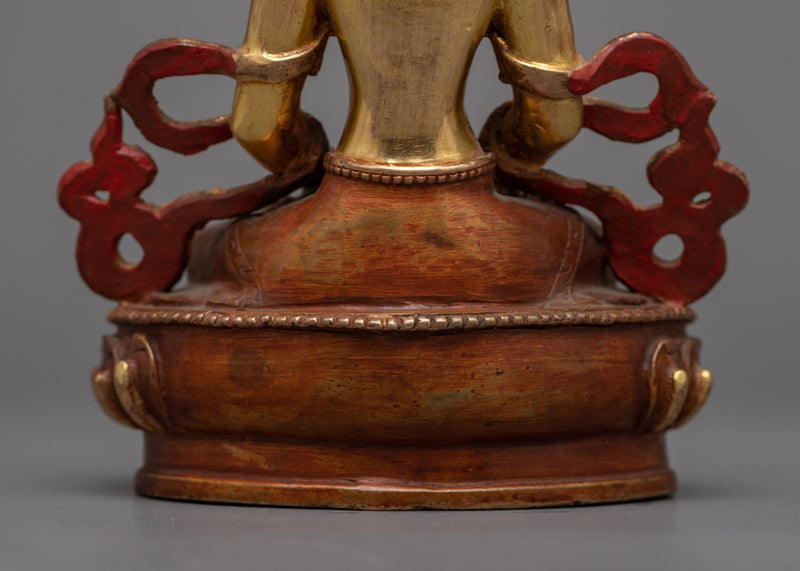 Amitabha Buddha of Pure Land Statue | Enhanced with 24K Gold Plating for Divine Radiance